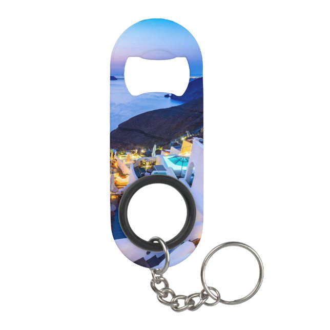 Oia Santorini Keychain Bottle Opener (Back)