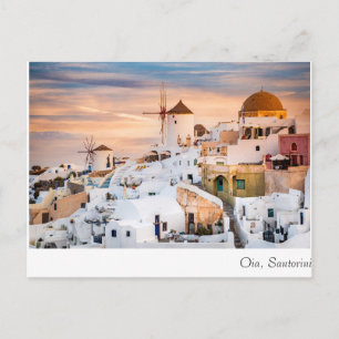 Oia Santorini Postcard