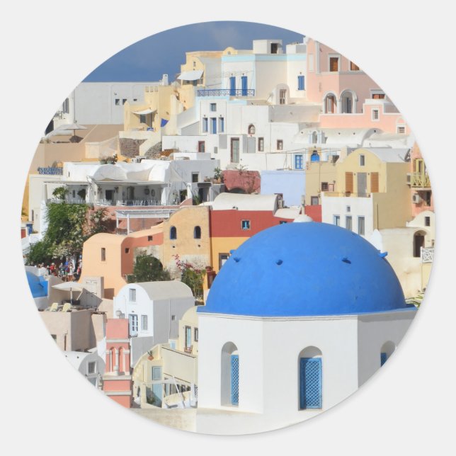 Oia Santorini Stickers (Front)