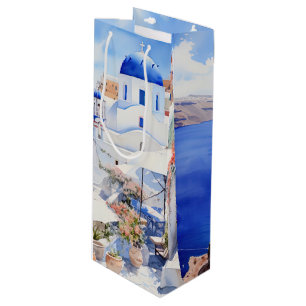 Oia Santorini Wine Gift Bag