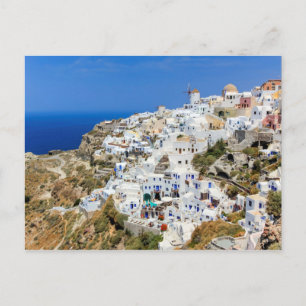 Oia village on Santorini island, north, Greece Postcard