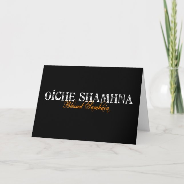 Oíche Shamhna: Blessed Samhain Card (Front)