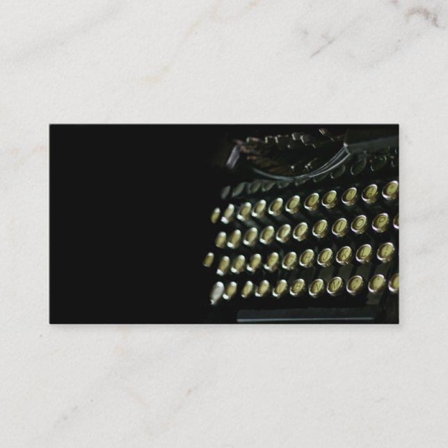 OId typewriter keyboard business card (Front)