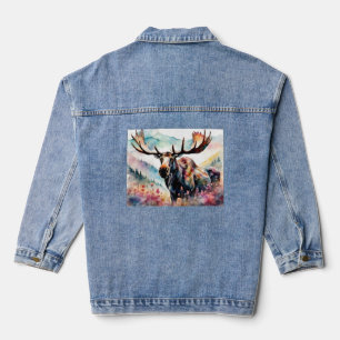 Oie dans l'aquarelle Fleur sauvage