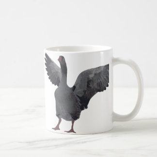 Oie grise sur la tasse