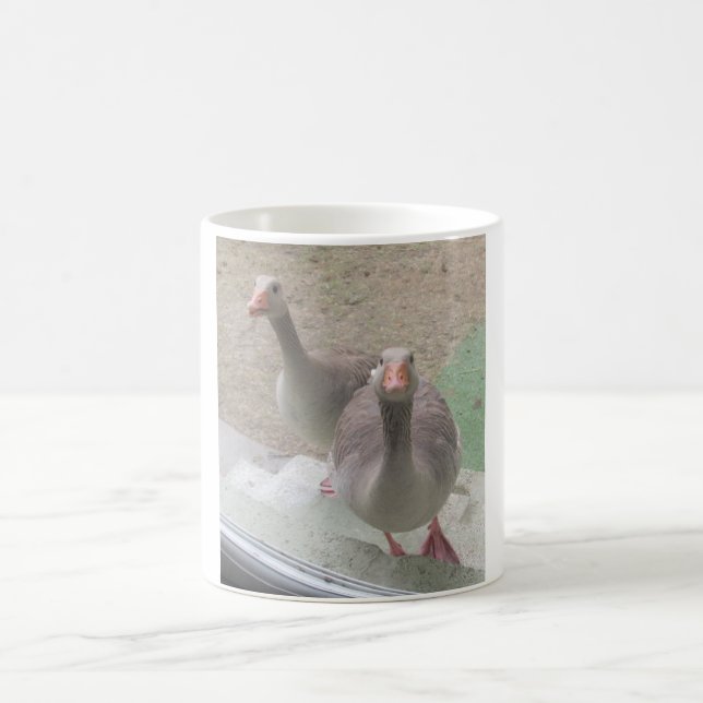 Oie-laitière Mug de café blanc (Centre)