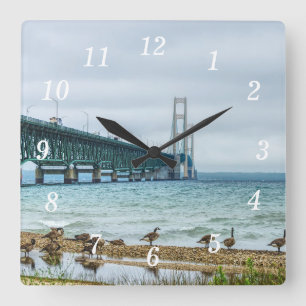 Oies Au Mighty Mac Horloge Mur