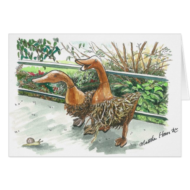 Oies en bois (Devant horizontal)