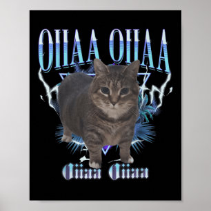 Oiia Oiia Cat Brainrot Poster