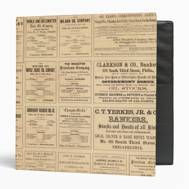 Oil Advertisements Binder (Front/Inside)