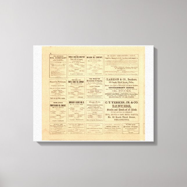 Oil Advertisements Canvas Print (Front)