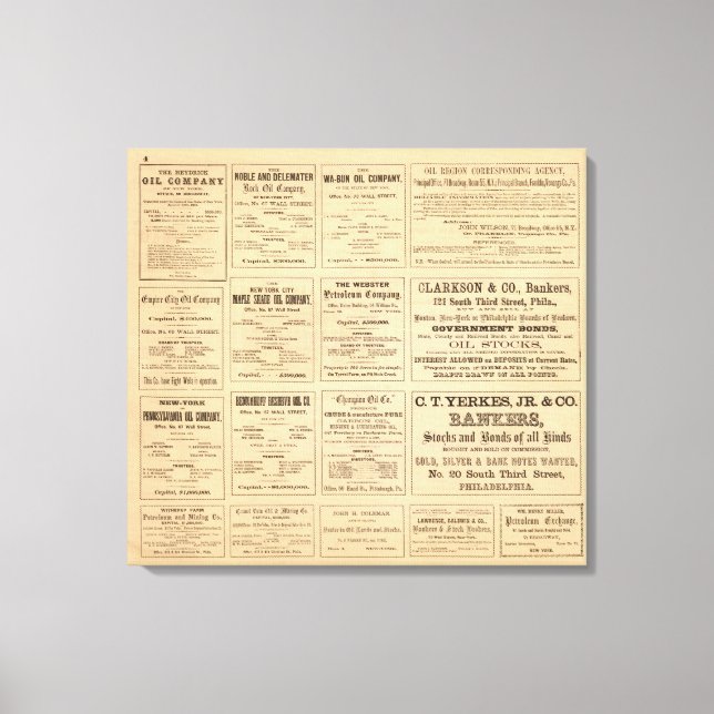 Oil Advertisements Canvas Print (Front)