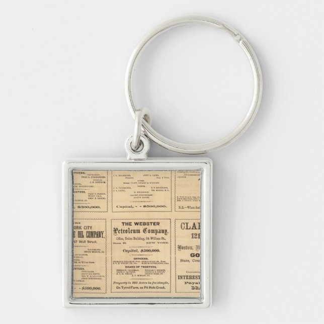 Oil Advertisements Keychain (Front)