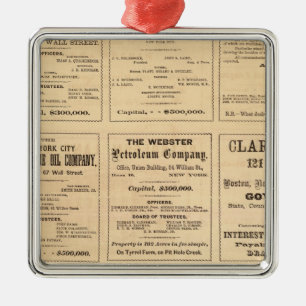 Oil Advertisements Metal Ornament