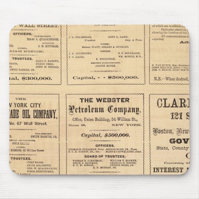 Oil Advertisements Mouse Pad (Front)