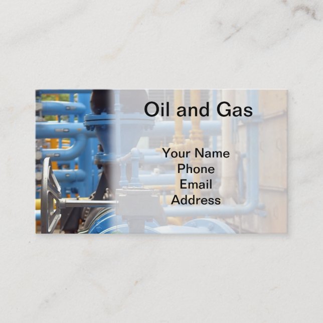 Oil and Gas Business Card (Front)