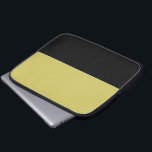 Oil and Gold Neoprene Laptop Sleeve<br><div class="desc">Carry around your laptop in this stylish gold and black case.</div>