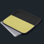 Oil and Gold Neoprene Laptop Sleeve<br><div class="desc">Carry around your laptop in this stylish gold and black case.</div>