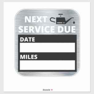 Oil Change,Next Service Due Reminder 