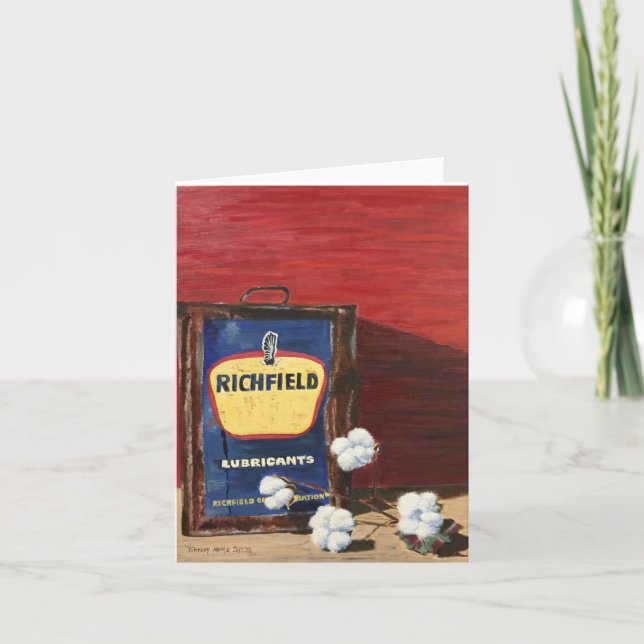 Oil & Cotton Card (Front)