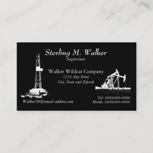Rig Business Cards & Profile Cards Zazzle CA