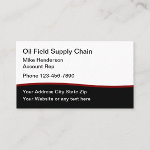 Oil Field Supply Services Business Card