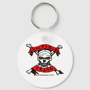 Oil Field Trash Skull, Key Ring