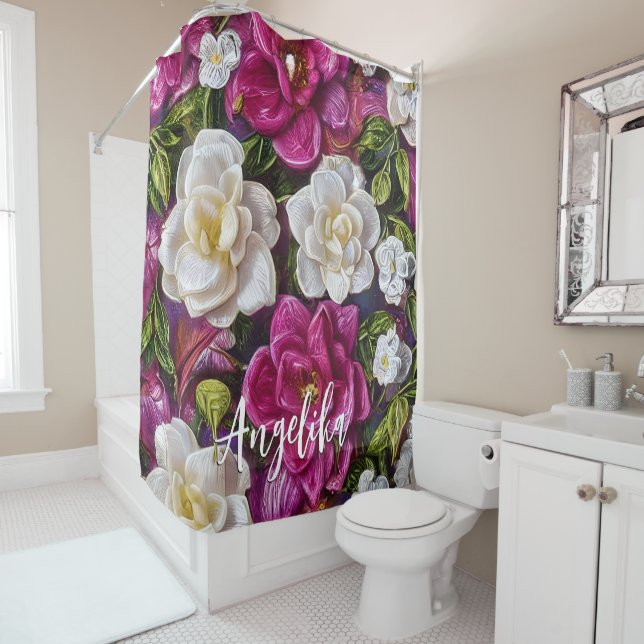 Oil Flowers with Personalized Name (In Situ)