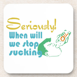 Oil Gas humour Cork Coaster