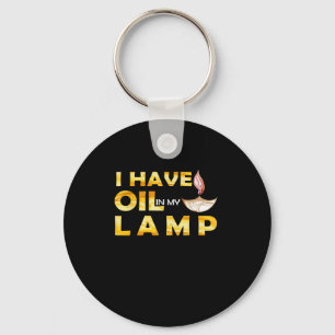Oil In My Lamp Christian Theme Faith Motivational  Keychain