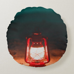 Oil lamp round pillow