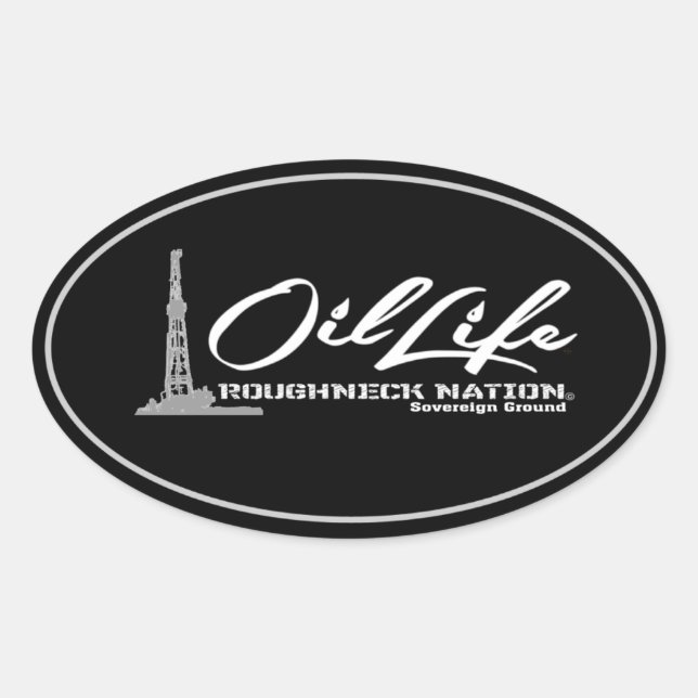 OIL LIFE Oilfield Oval Sticker (Front)