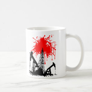 Oil of blood coffee mug