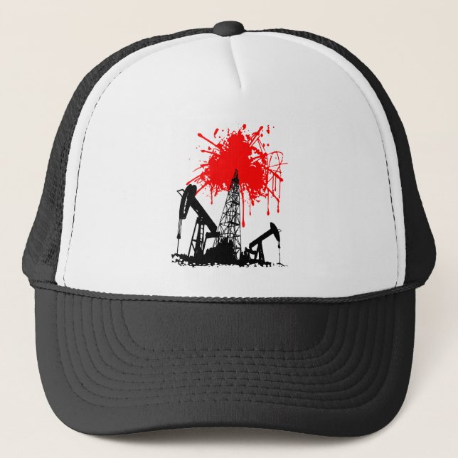 Oil of blood trucker hat (Front)