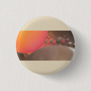 Oil on water 1 inch round button