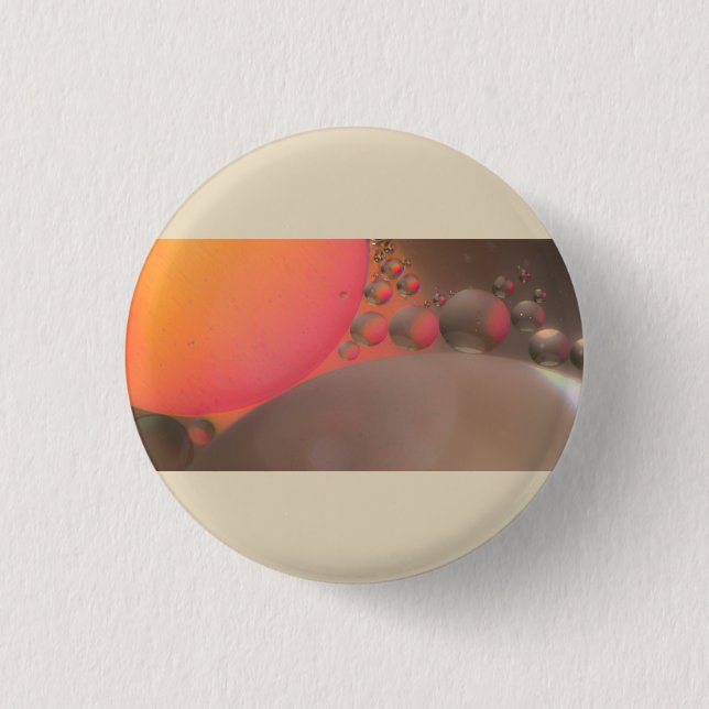 Oil on water 1 inch round button (Front)