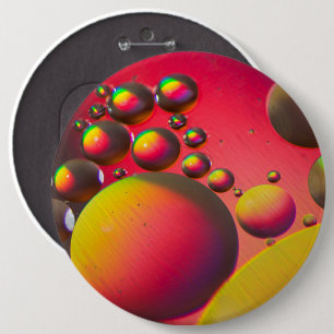 Oil on water 6 inch round button