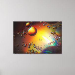 Oil on water canvas print