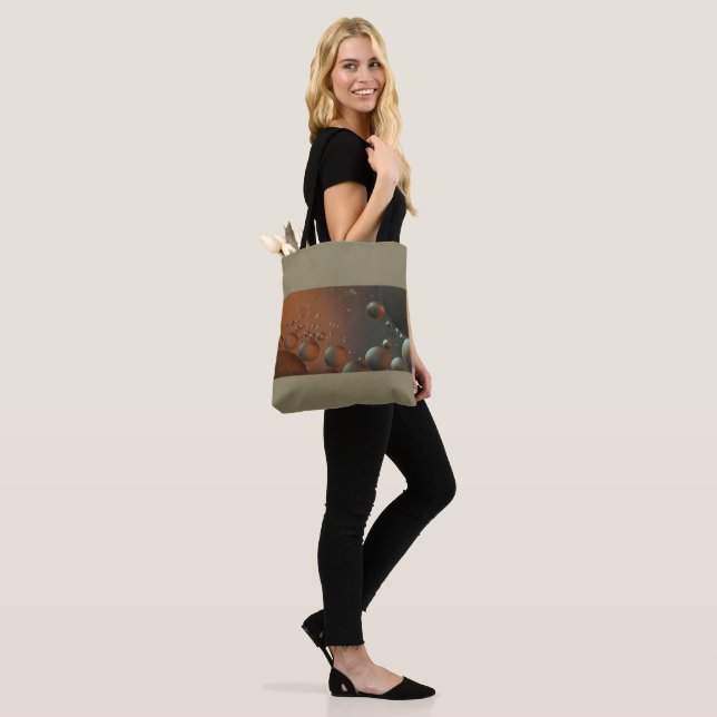 Oil on water tote bag (On Model)