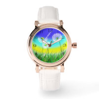 Oil Painted Dandelion Weed Clock,