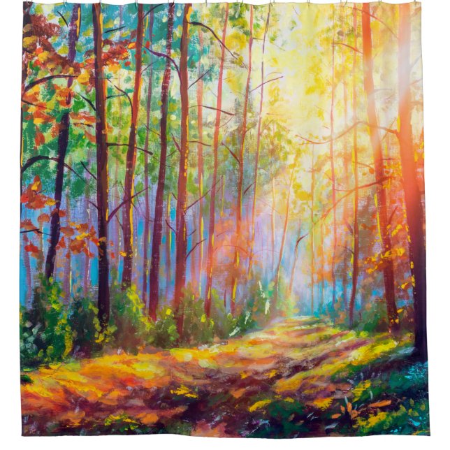  oil painting gorgeous forest in autumn, scenic la (Front)