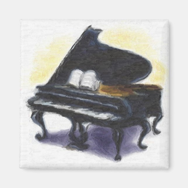 Oil Painting : My Piano Magnet (Front)