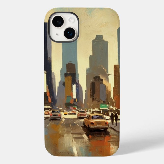 Oil Painting New York City Case-Mate iPhone Case (Back)