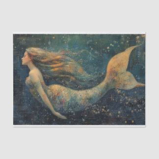 Oil Painting of a Mermaid Tissue Paper