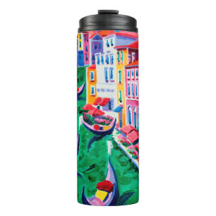  oil painting of beautiful Venice, Italy on canvas Thermal Tumbler