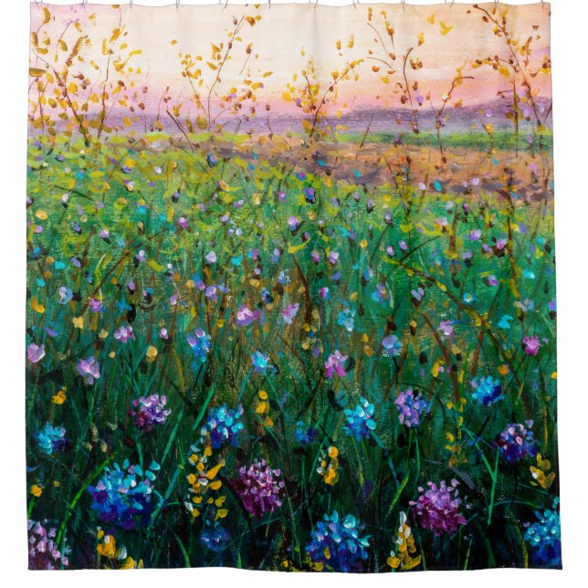  oil painting of flowers, beautiful field flowers  (Front)