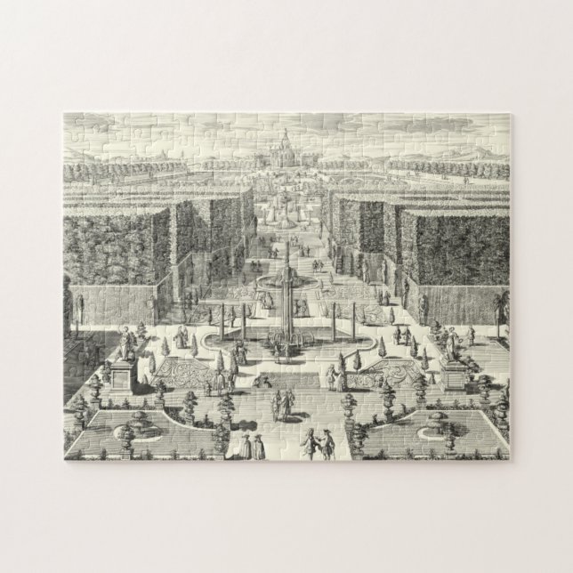 Oil Painting of Fountains at Garden of Versailles Jigsaw Puzzle (Horizontal)