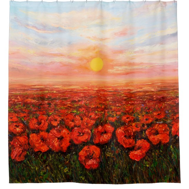  oil painting of Opium poppy( Papaver somniferum)  (Front)