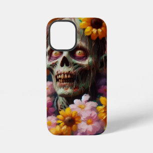 Oil Painting of Zombie in Flower Field Halloween iPhone 12 Mini Case