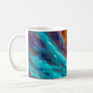 Oil painting on canvas. Abstract art background. F Coffee Mug